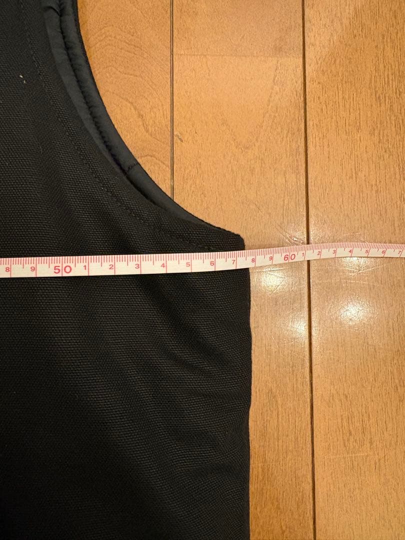 カーハート ダックベストL 2025年12月購入試着後洗濯試着のみ 黒 美品