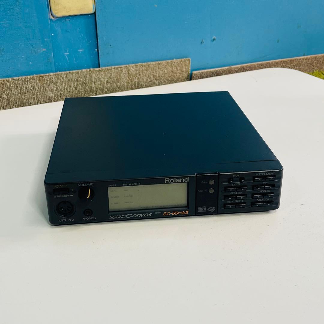 roland soundcanvas sc-55mkⅡ 動作品 GM登場前の1991年3月にリリースされたRoland初のGS音源、Sound Canvas