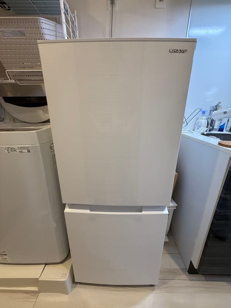 SHARP 2ドア冷蔵庫 SJ-D18H ホワイト