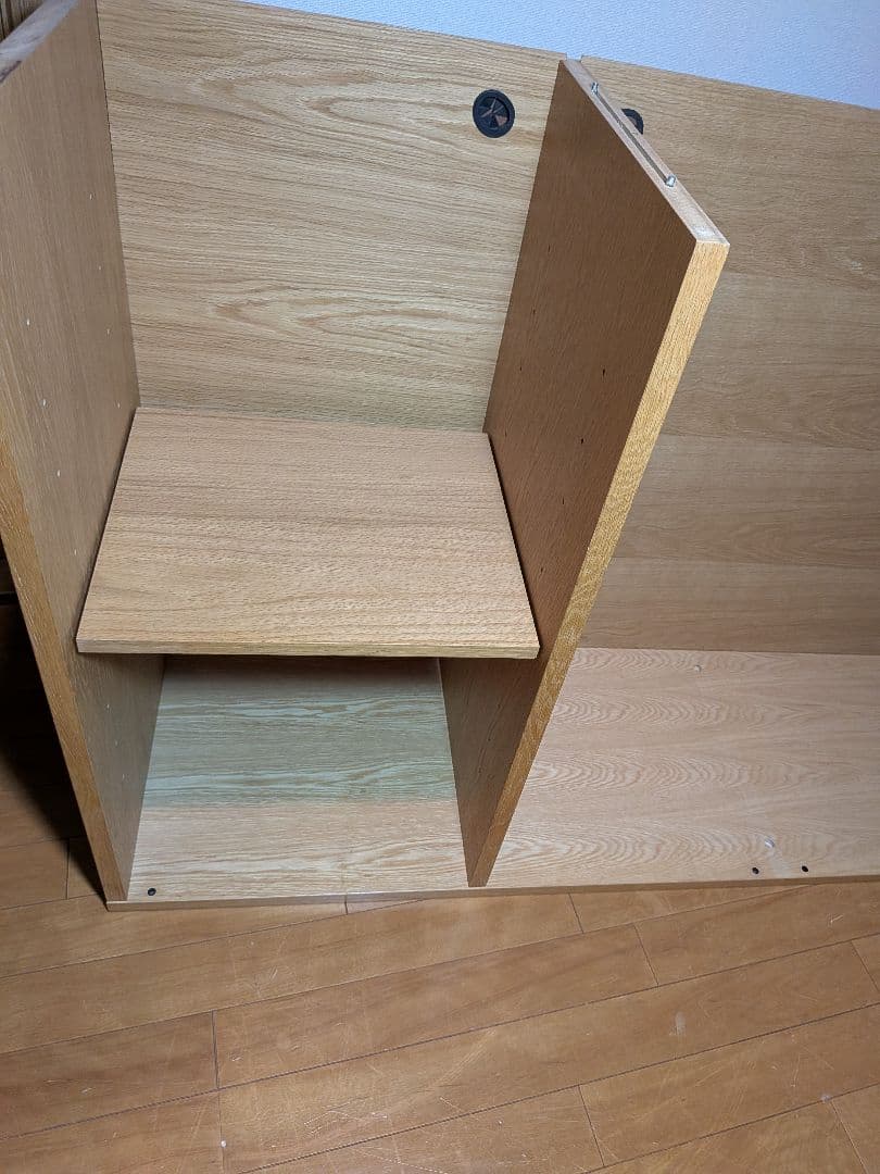 《送料込》無印良品 スタッキングキャビネット 追加パーツ 棚 テレビ台収納 木製