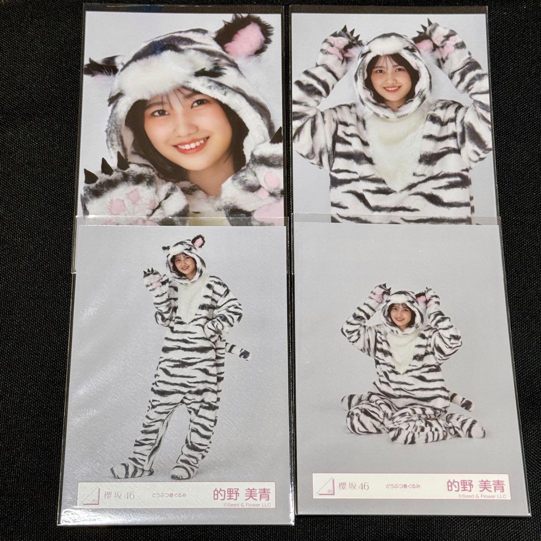 最安値‼️】櫻坂46 生写真 的野美青 どうぶつ着ぐるみ コンプ - メルカリ