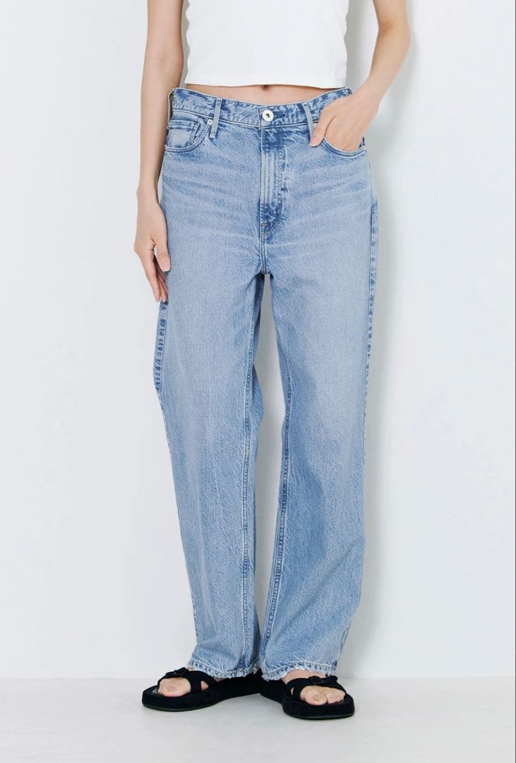 【Upperhights】THE HIM ワイドストレートデニム upper hights/アッパーハイツ】別注 THE HIM ワイドストレートデニム