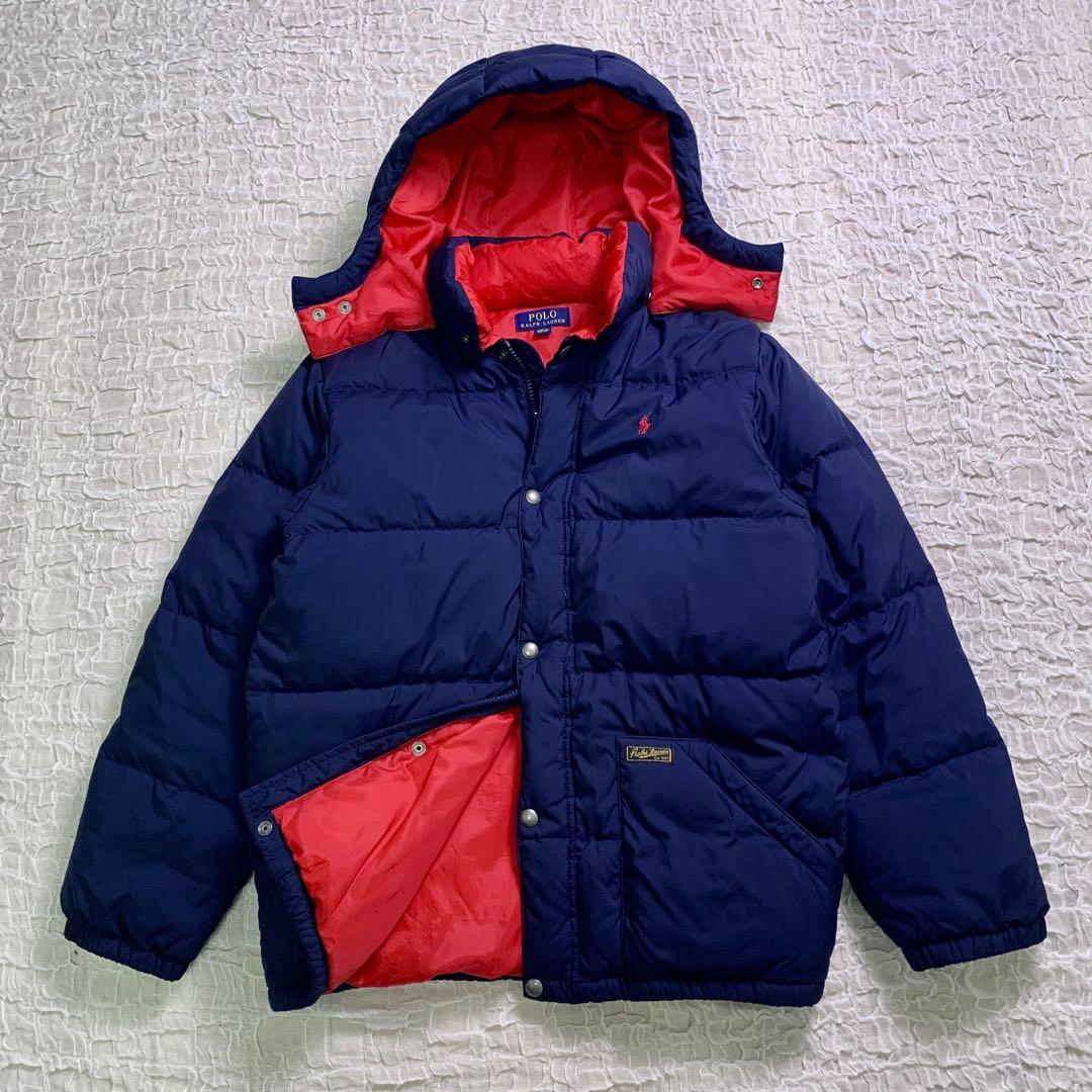POLO RALPH LAUREN ダウンジャケット　胸元ロゴ　2way　肉厚