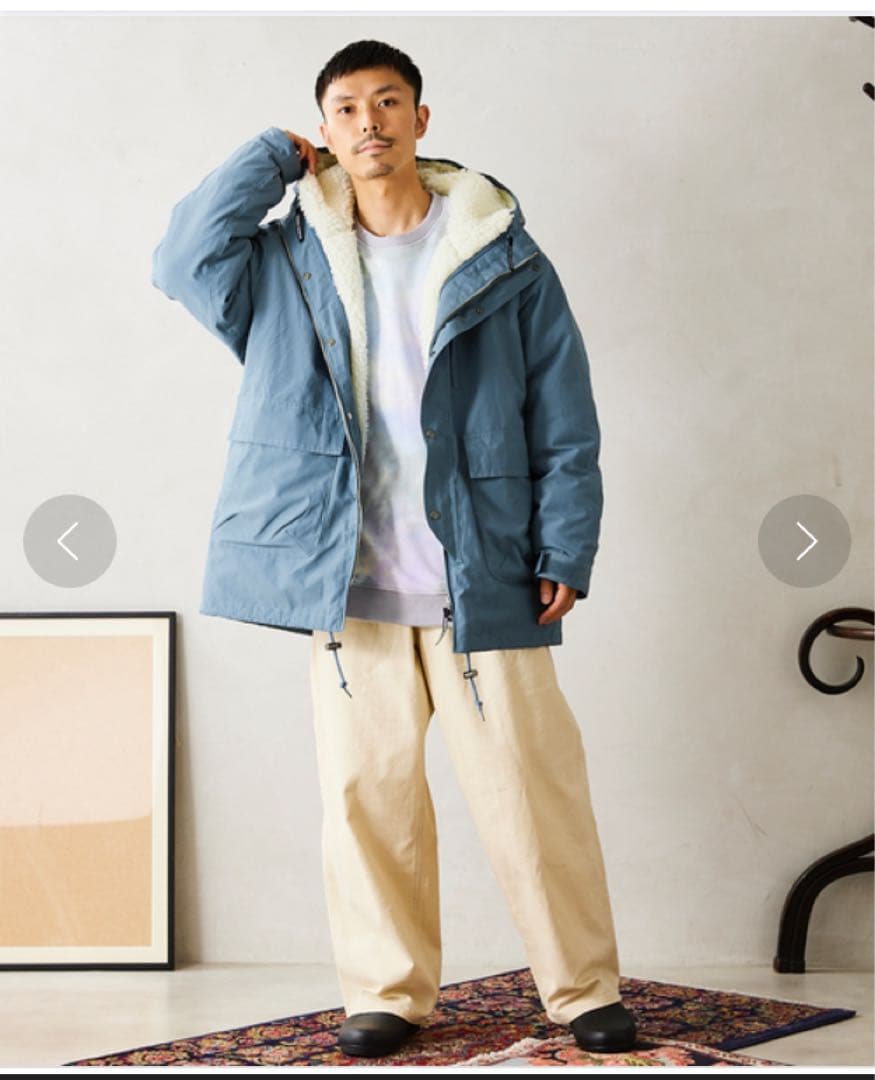 シエラデザイン マウンテンパーカー サックスブルー Ｍ SIERRA DESIGNS（シエラデザインズ） マウンテンパーカー M サックス