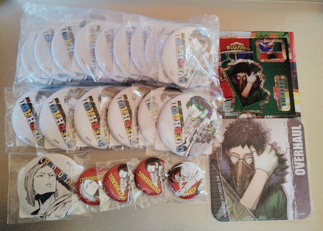 ヒロアカ オーバーホール 治崎廻 缶バッジ オールスター アクリルスタンド