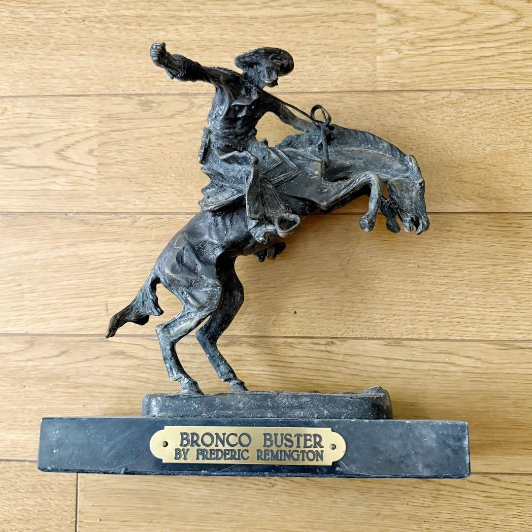 BRONCO BUSTER （ブロンズ像）フレデリック・レミントン作 Amazon.com: LIFETIME INTERNATIONAL INC American Handmade Bronze