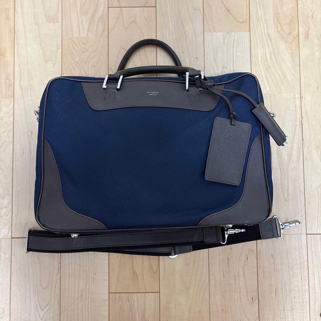 Pellemorbidaビジネスバッグ　紺 PELLE MORBIDA（ペッレ モルビダ） ブリーフケース 本革 メンズ