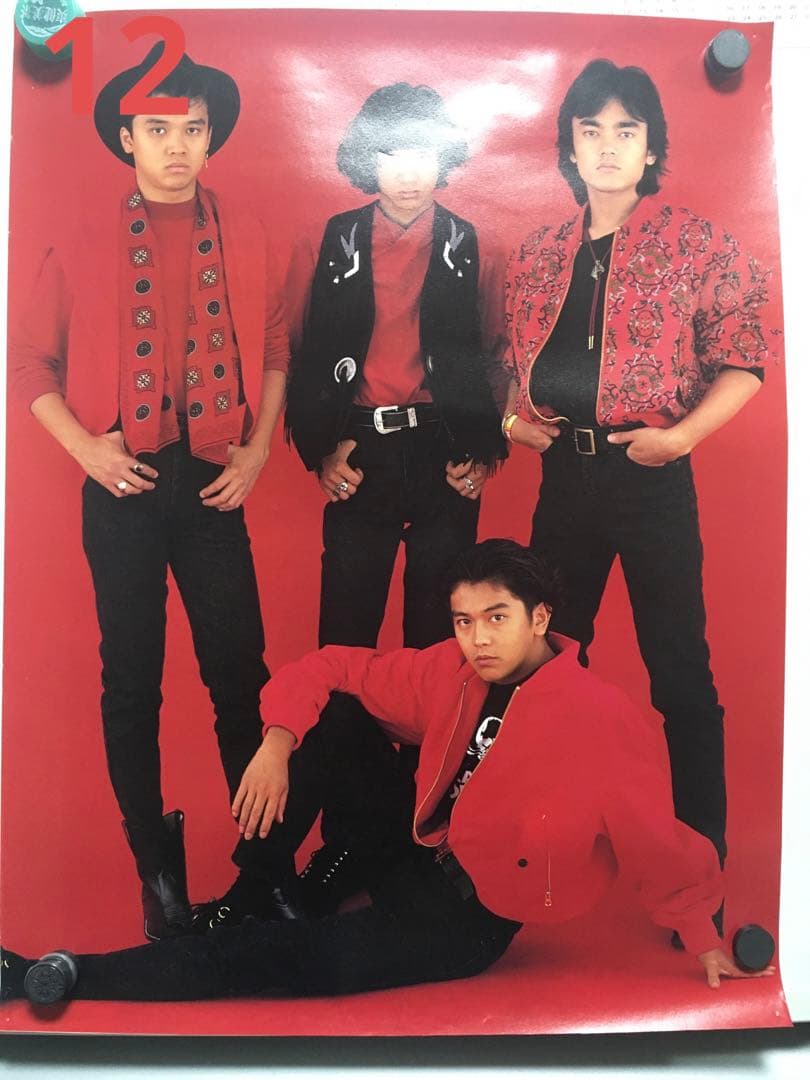 ① 激レア 男闘呼組 ポスター 成田昭次 高橋和也 岡本健一 前田耕陽