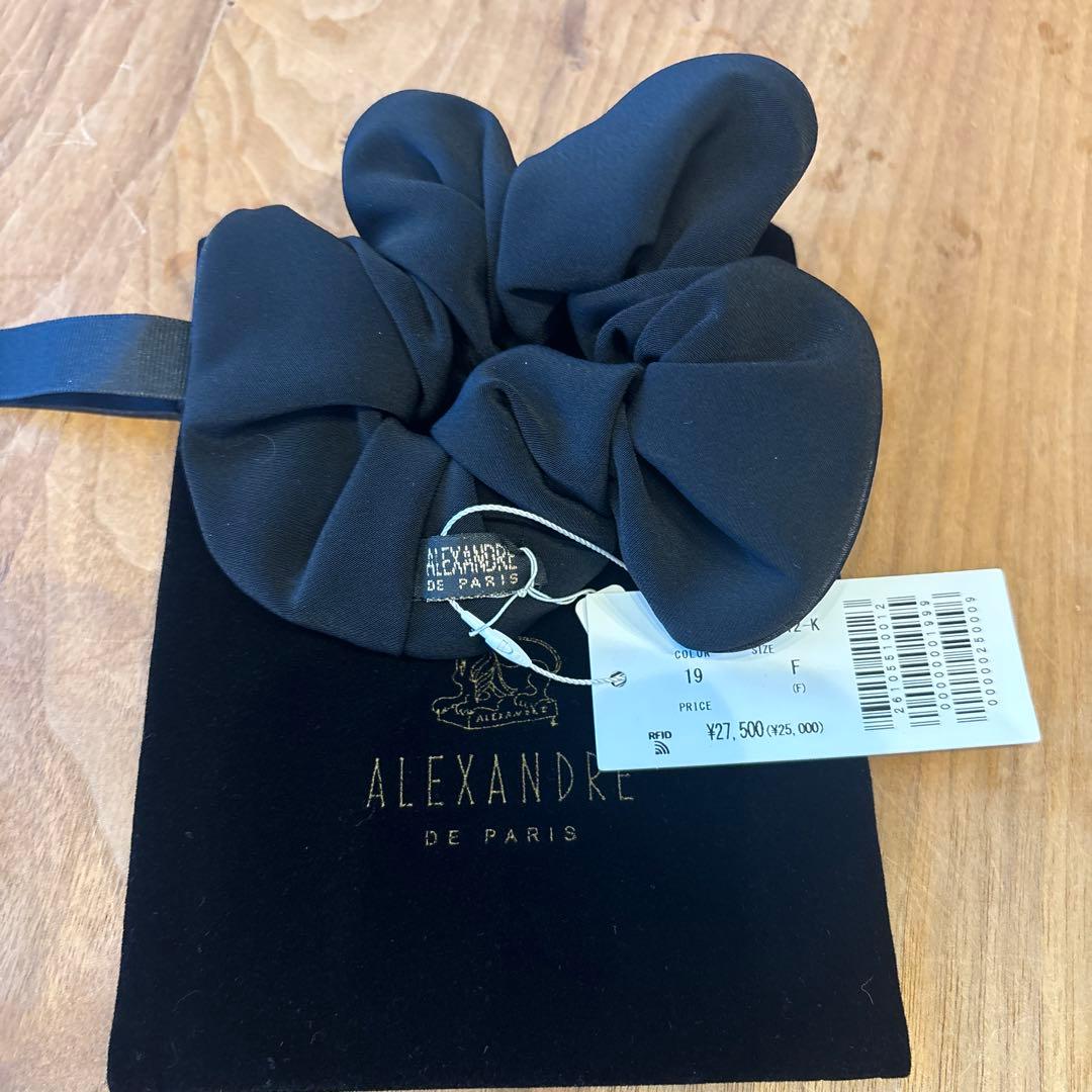 ALEXANDRE DE PARIS ブラック ヘアシュシュ ALEXANDRE DE PARIS(アレクサンドル ドゥ パリ)｜シュシュ/ブラック(N2