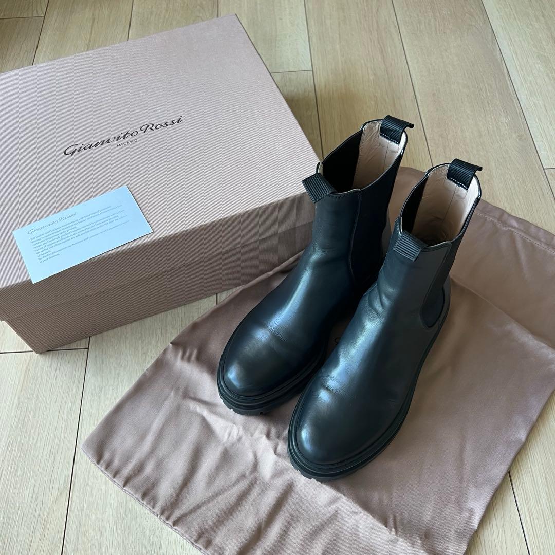 Gianvito Rossi ジャンヴィトロッシ サイドゴア ブーツ 37 美品