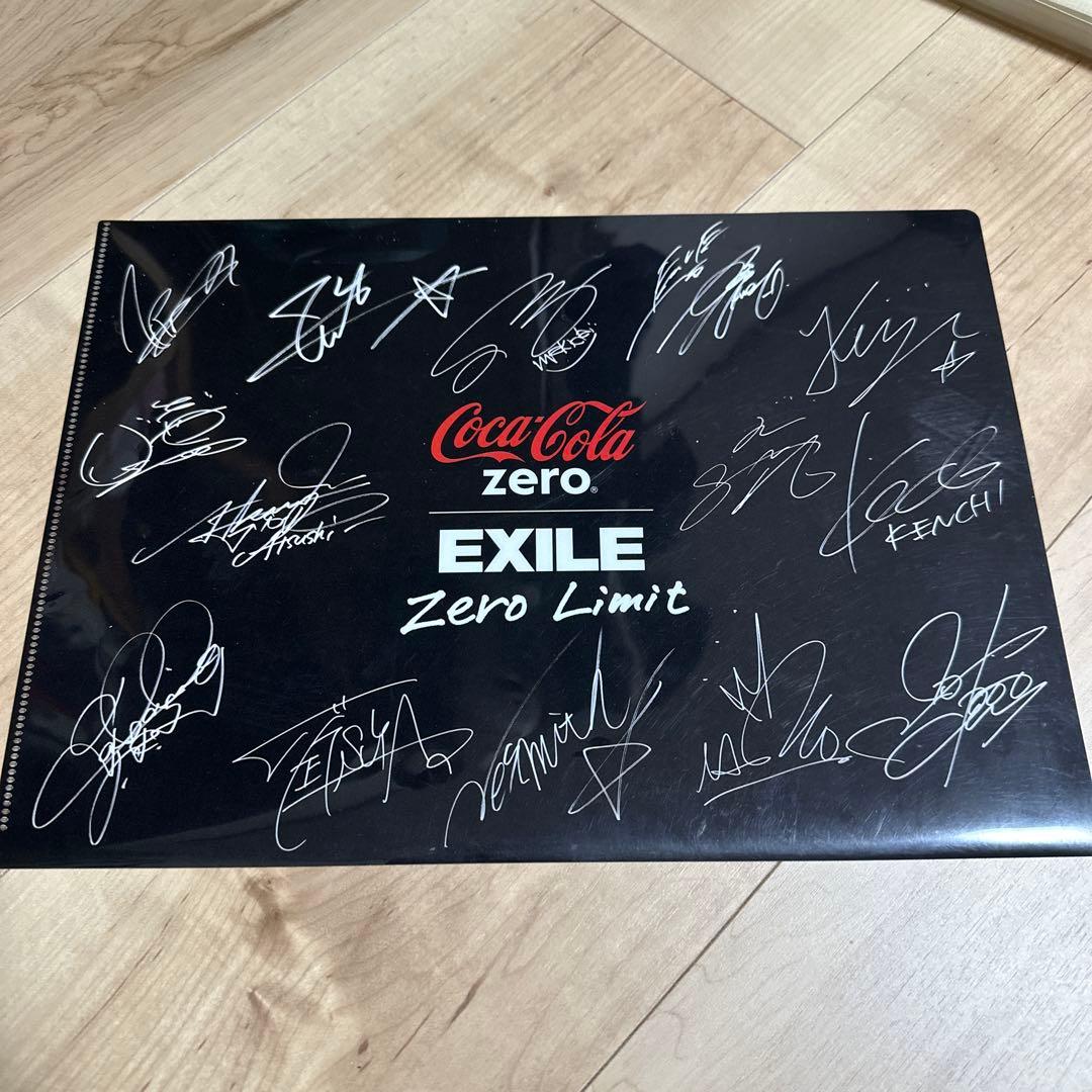 EXILE サイン入りクリアファイル Coca-Cola Zero EXILE サイン入り Coca-Cola Zero クリアファイル - メルカリ