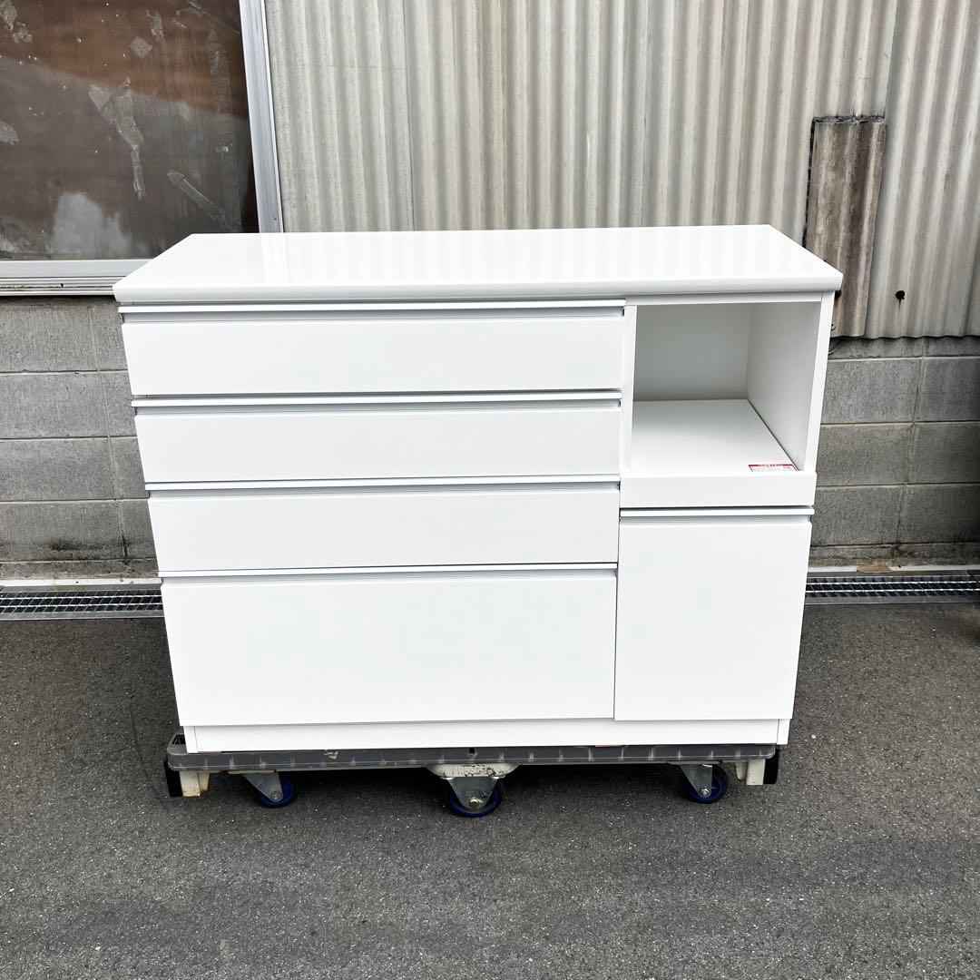 【美品】ニトリ レジューム キッチンカウンター 120-2 QH-R-WH