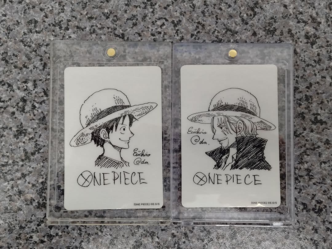 PSA10 鑑定向け 未鑑定 素体 ルフィ シャンクス 尾田先生描き下ろし ２枚 PSA10 未鑑定・素体 ルフィ 鑑定 ワンピース 尾田先生 描き下ろし