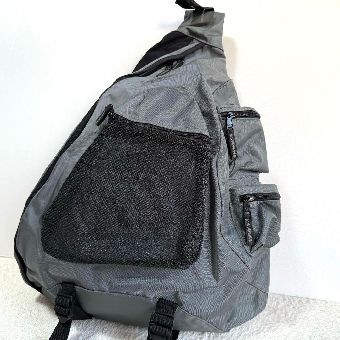 GAP y2k スリングショルダーバッグ グレー 00s GAP - 00s Y2K GAP オールドギャップ スリングバッグ ワンショルダー
