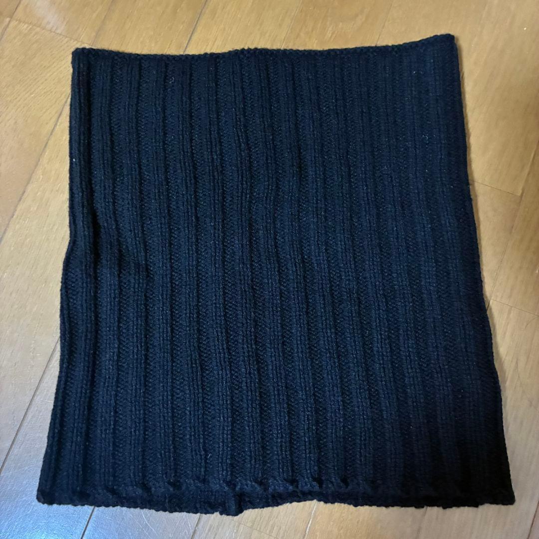 R827.2 Rick Owens ブラック ニットネックウォーマー TUBE SCARF | Rick Owens(リックオウエンス) / ファッション雑貨