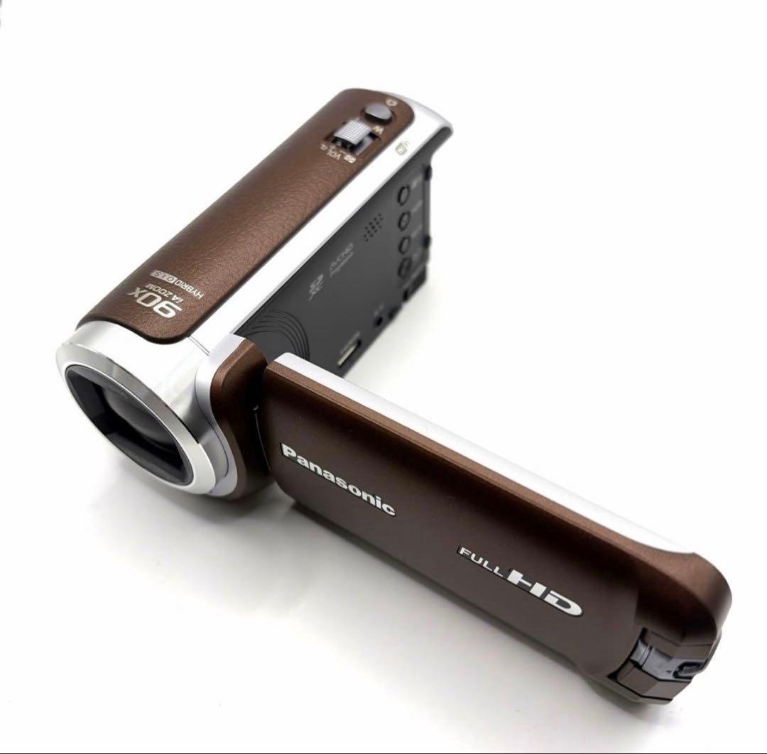 美品 Panasonic HC-W590M ブラウン デジカメ おまけ付き