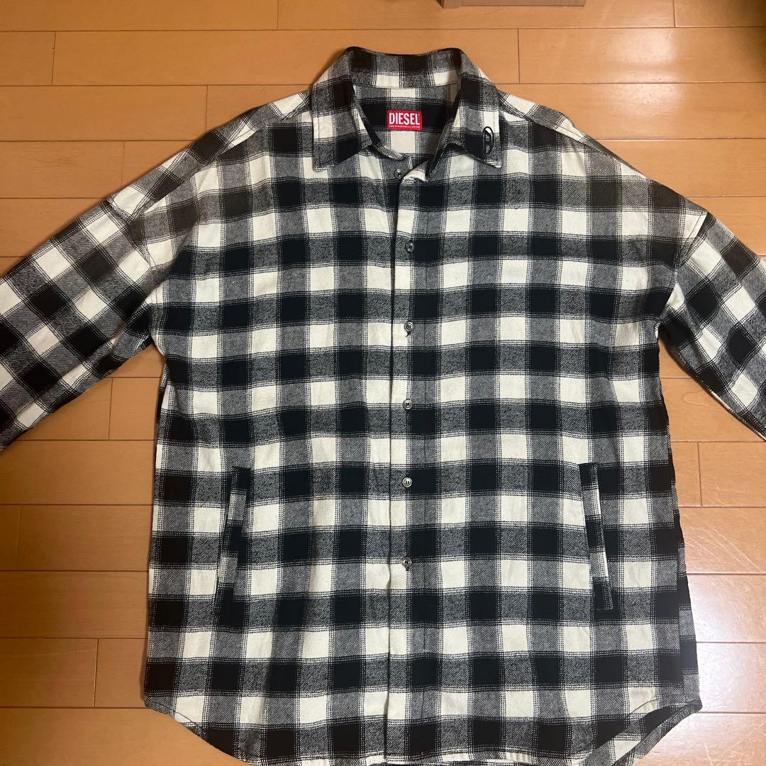 DIESEL チェック柄長袖シャツ DIESEL (ディーゼル) オーバルD刺繍 チェック柄 長袖 シャツ s-simply