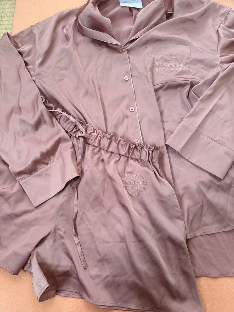 LESSERAFIM GELATO PIQUE ピンクパジャマ M