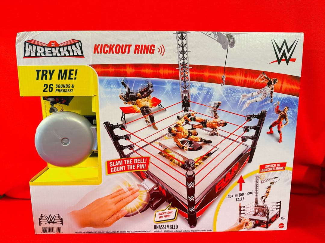 WWE プロレスリング ノックアウトリング付き リング フィギュア