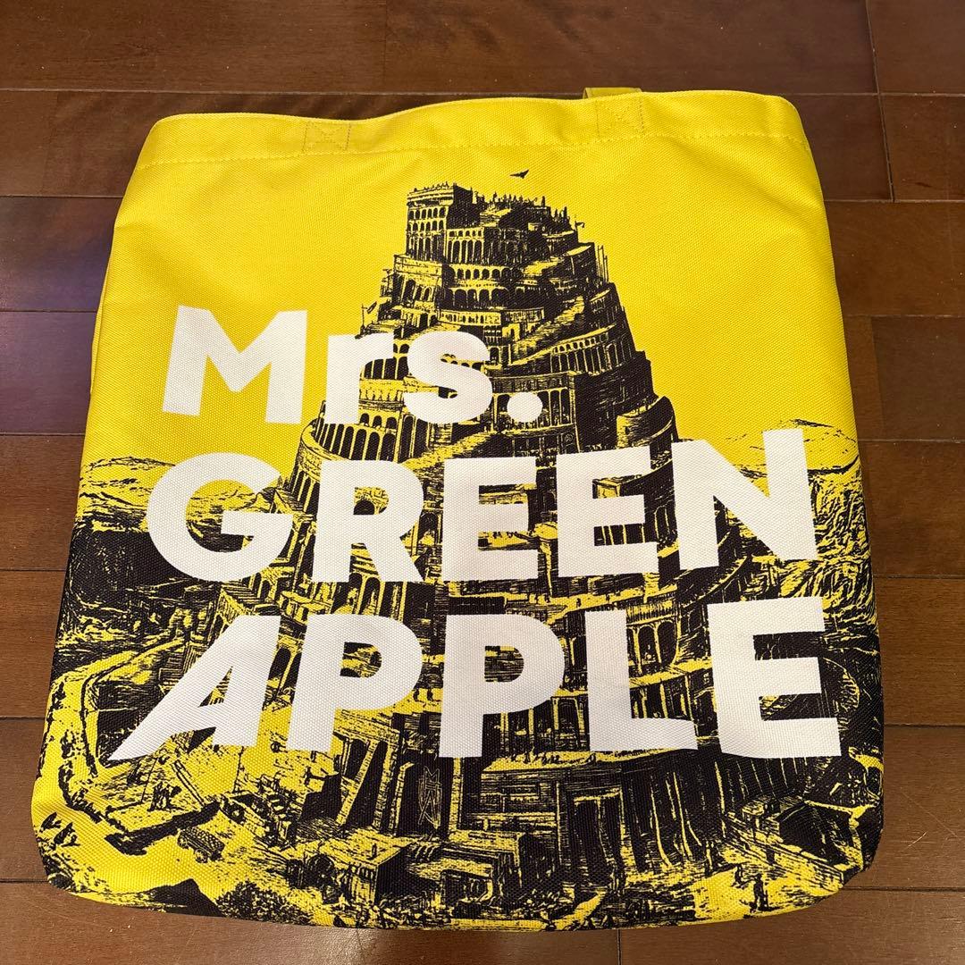 Mrs. GREEN APPLE トートバッグ イエロー - メルカリ