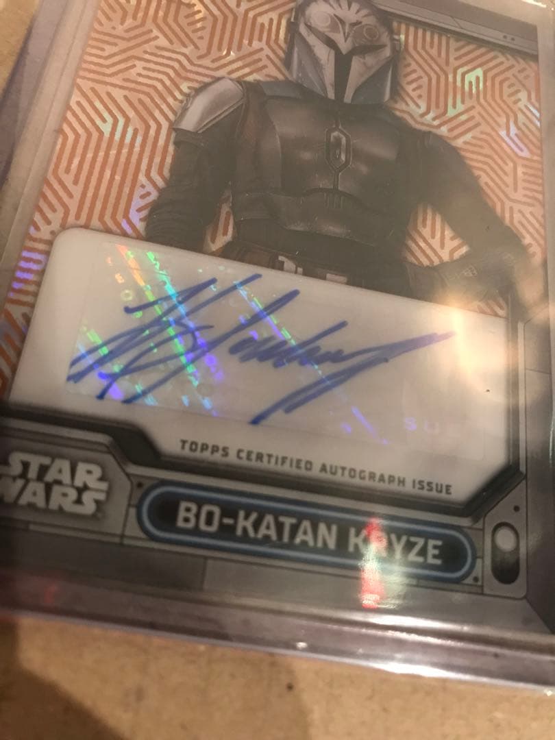 スターウォーズ マンダロリアン ボカターン topps 直筆サイン