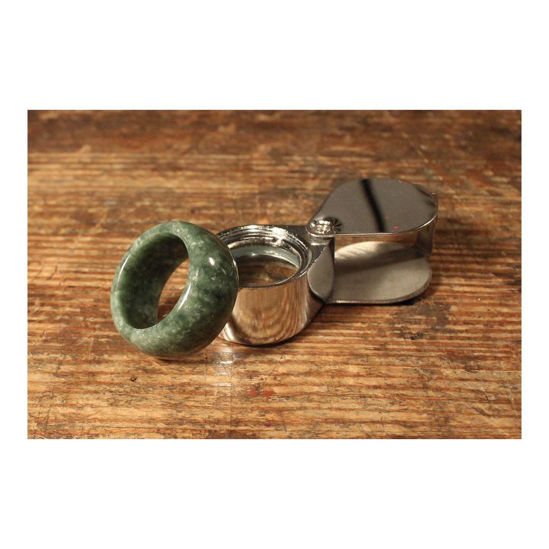 翡翠リング ミャンマー産 大きい 本物 ジェイド パワーストーン 鑑定書新品指輪