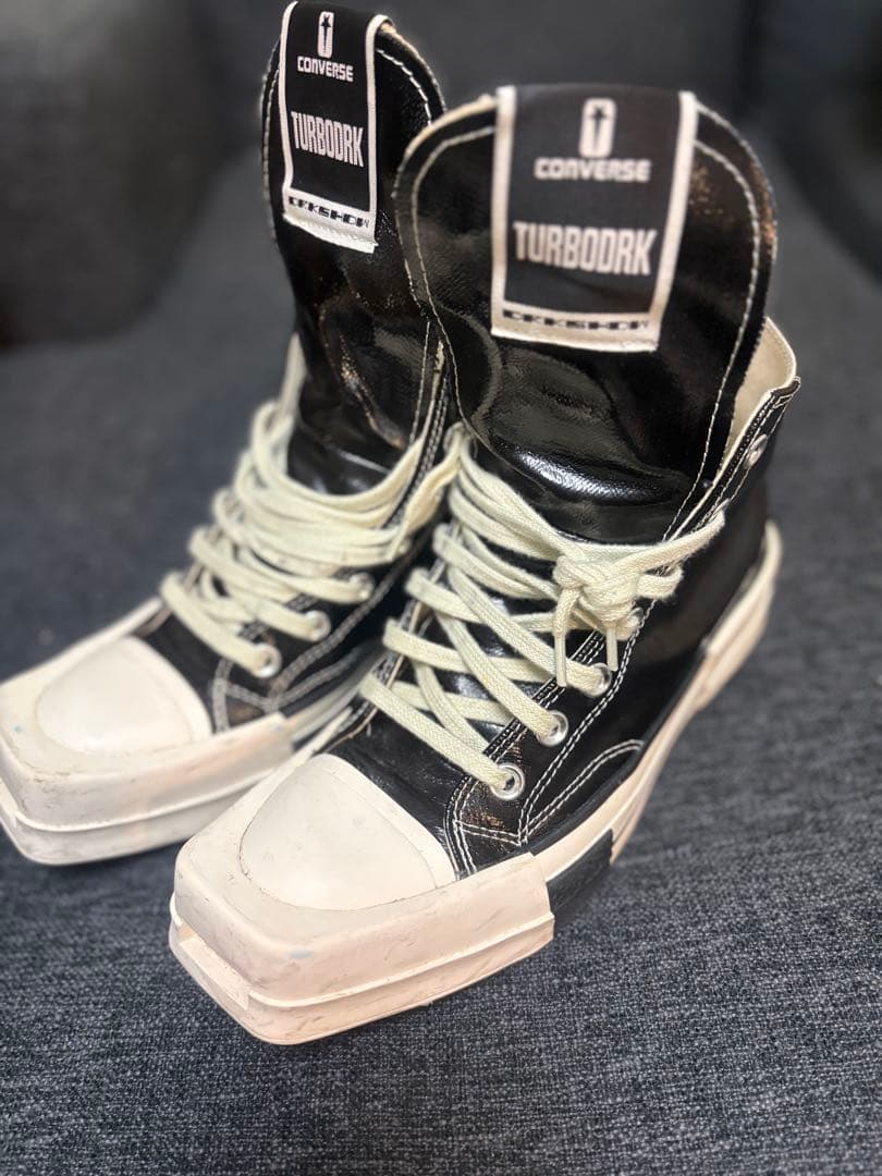 靴 Rick owens converse leather 24.5