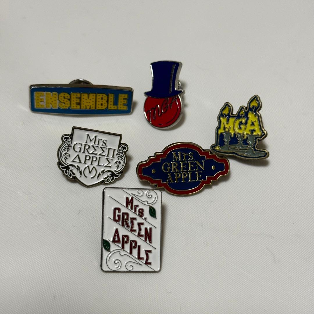 Mrs. GREEN APPLE ピンバッジ 6個セット