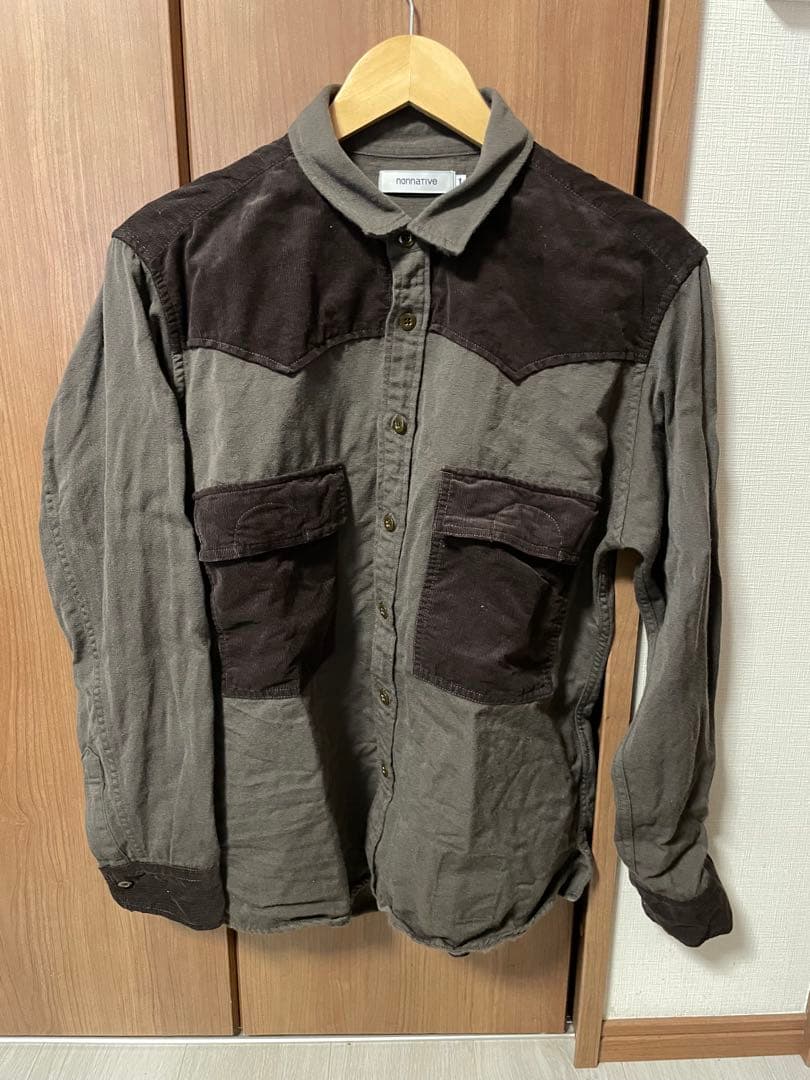 nonnative サイズ1 EXPLORER SHIRT W/Li TWILL