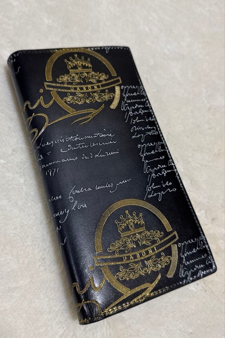 特注限定品 UABONI*ユアボニ*幻のパティーヌ*カリグラフィー長財布*EU 20%off ラウンドファスナー長財布 EU製 特注限定品 Uaboni*ユアボニ*幻