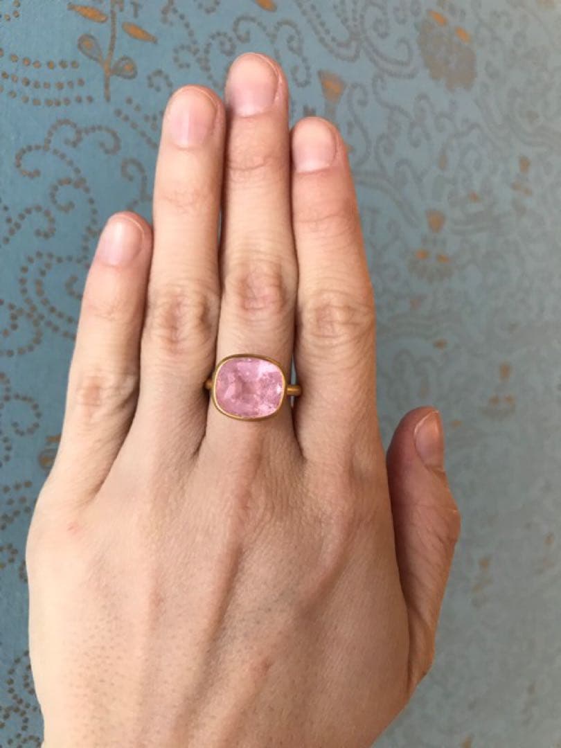 ま*】様 マリーエレーヌドゥタイヤック　希少　キャンディピンクトルマリンリング