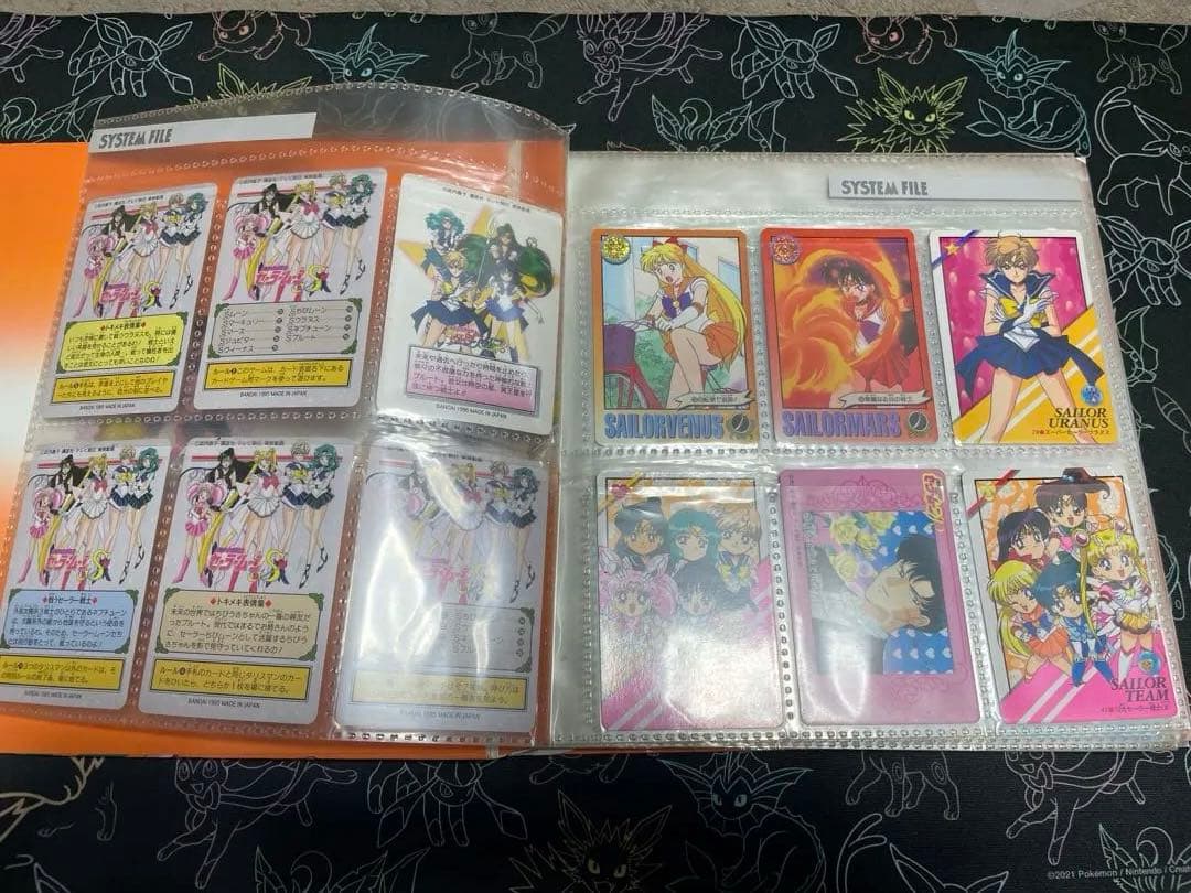 セーラームーン ファイル ジャンボカード4枚 キラカード4枚 ノーマル