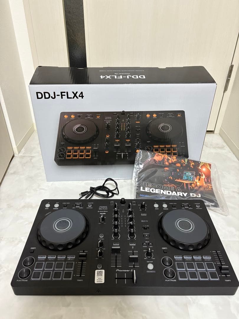 美品Pioneer DDJ-FLX4 DJコントローラー　ヘッドホン、カバー付き