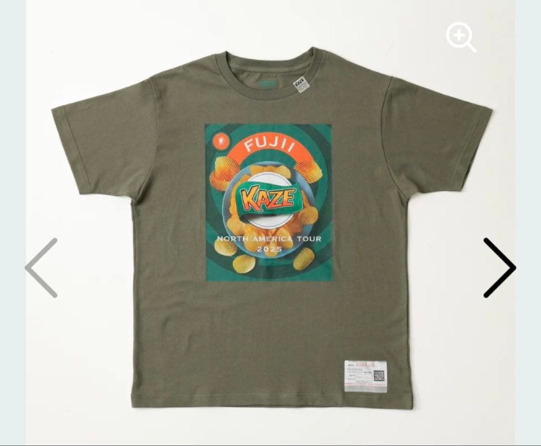 藤井風　北米ツアー限定　ポテチシャツ