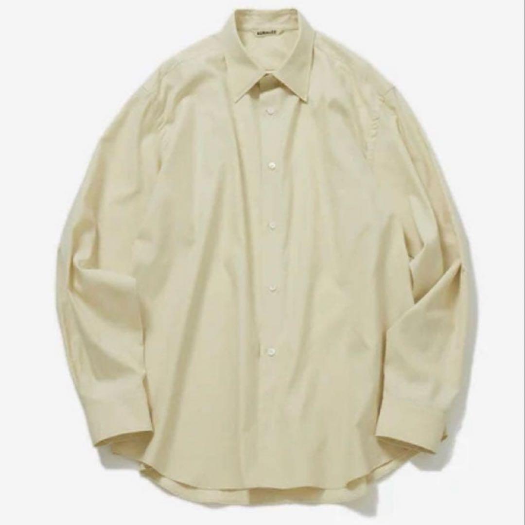 AURALEE WASHED FINX TWILL SHIRTS クリーニング済