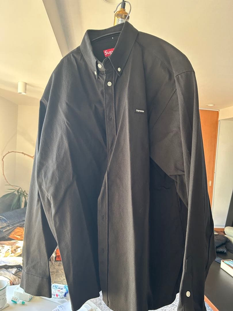 Supreme ブラック ボタンダウンシャツ