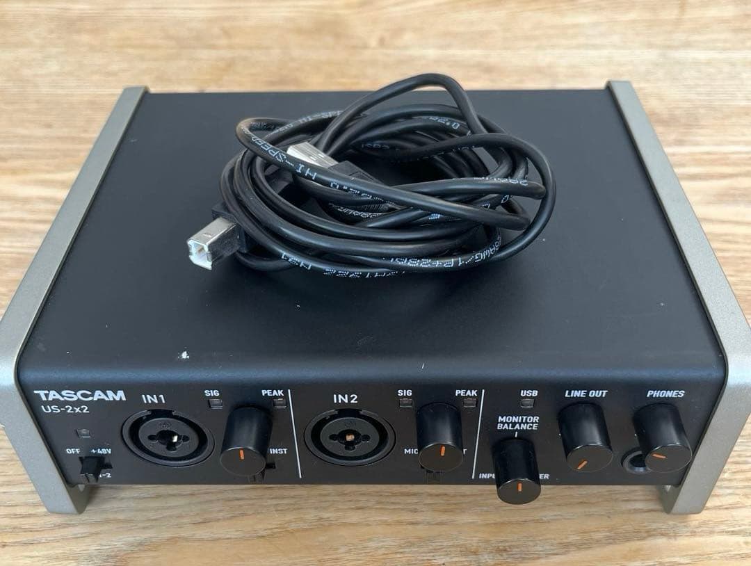 《中古》TASCAM US-2x2 オーディオインターフェイス