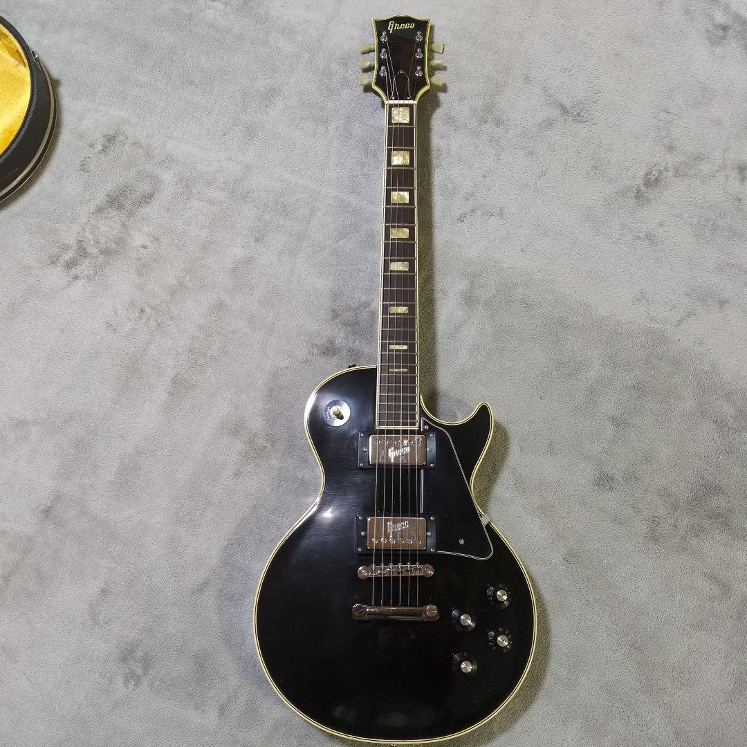 Greco ブラック レスポールスタイル ギター ☆ソフトケース付！GRECO グレコ JS-60 Les Paul Custom レスポール