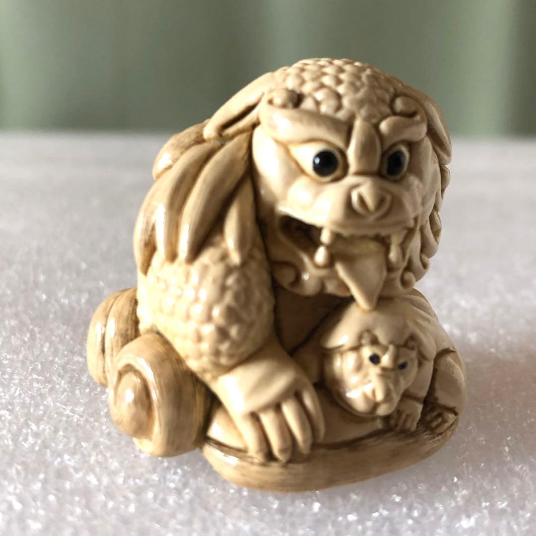 極上根付天然素材アンティーク和彫置物骨董品飾り物古美術品