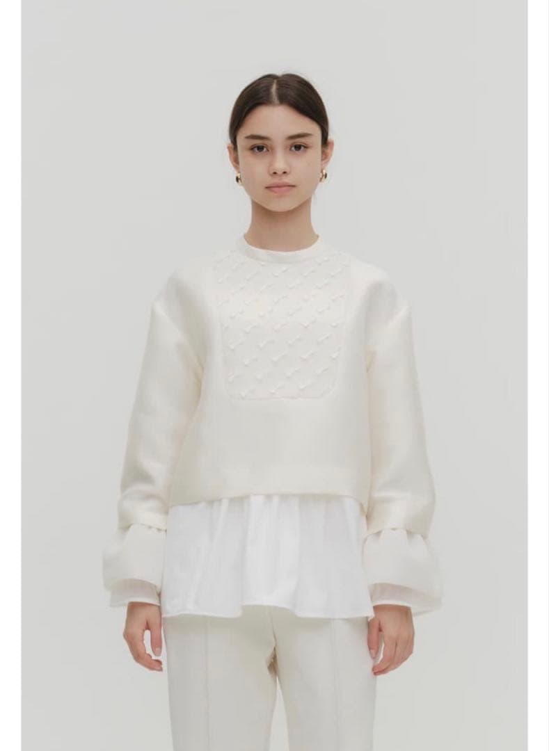 【週末限定価格】yori キティリボンボザムブラウス 36 ⛩🪨𑁍ࠬܓ @_yori_shirocon_coll_ の #キティリボンボザムブラウス の