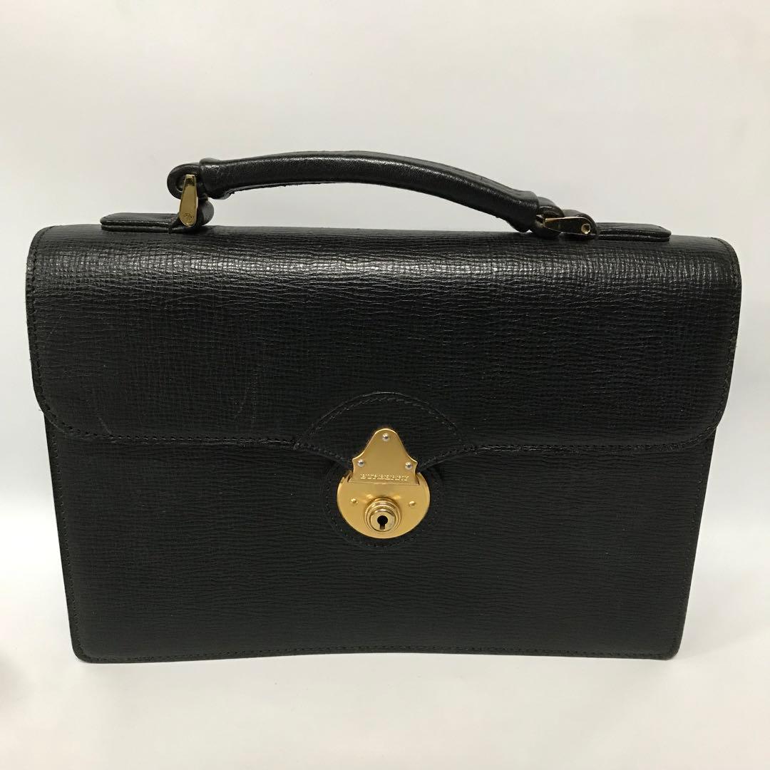 バーバリー Burberry ビジネスバッグ　黒　ブラック　/M2