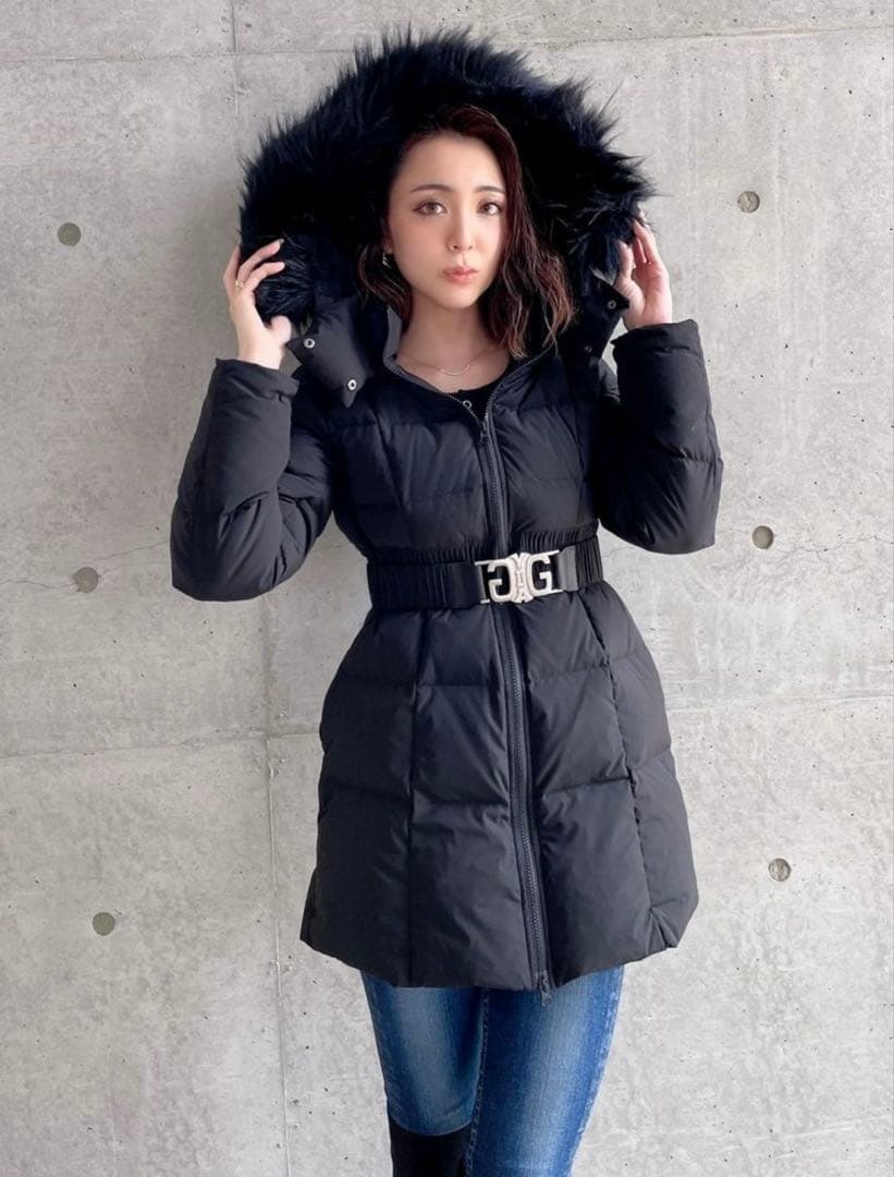 GYDA ベルト付きロングダウンコート GYDA（ジェイダ） ダウン ジャケット ロング GD ベルト付き ロング