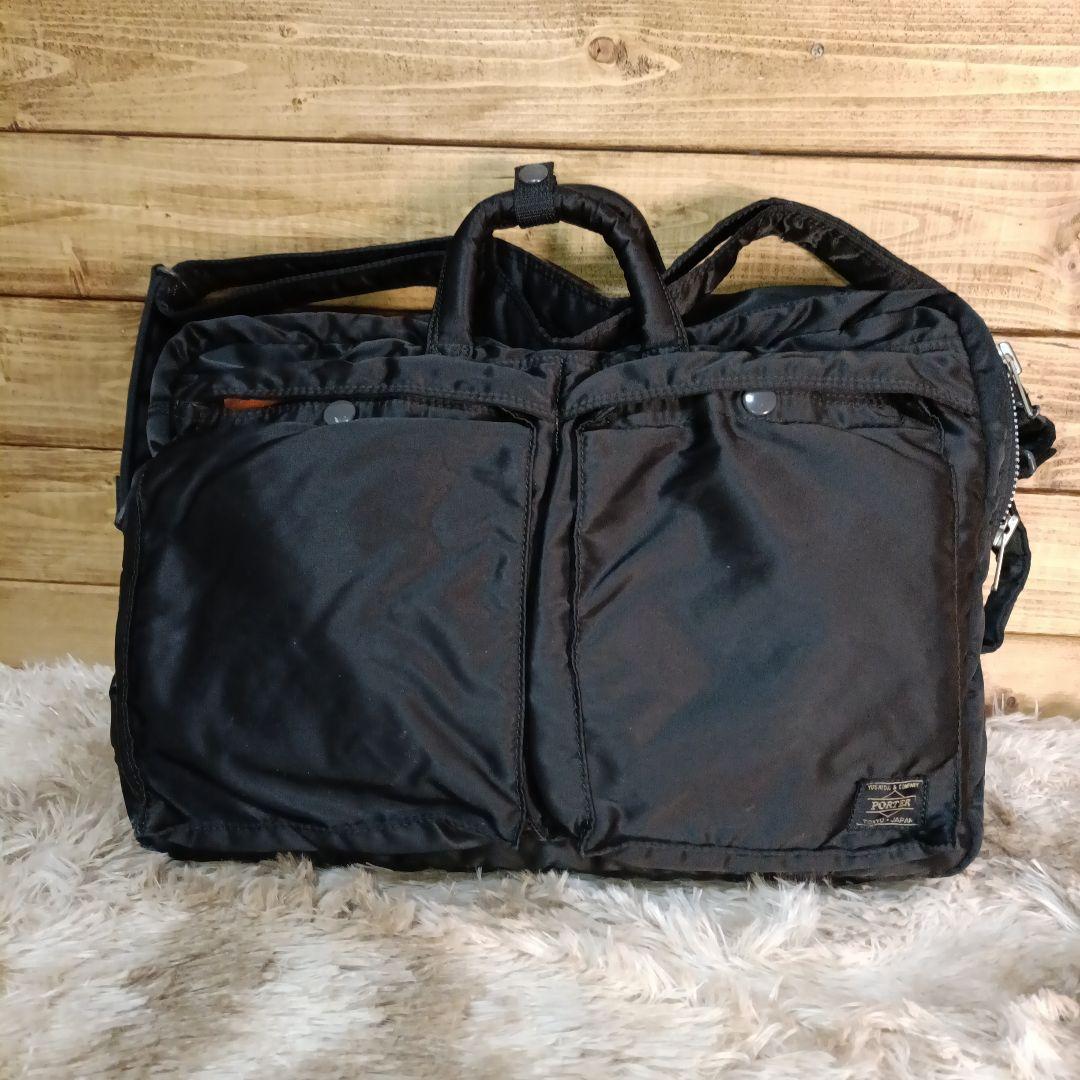 美品 porter タンカー 3 way ビジネスバッグ 黒 TANKER(タンカー) 2WAY OVERNIGHT BRIEFCASE | 吉田カバンホームページ