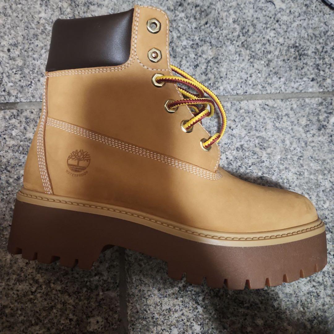 Timberland ベージュ ワークブーツ