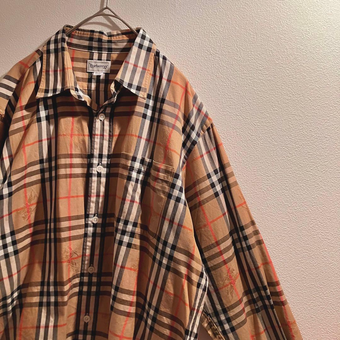 ✨美品✨希少 Burberry バーバリー ノバチェックシャツ シャドーホース