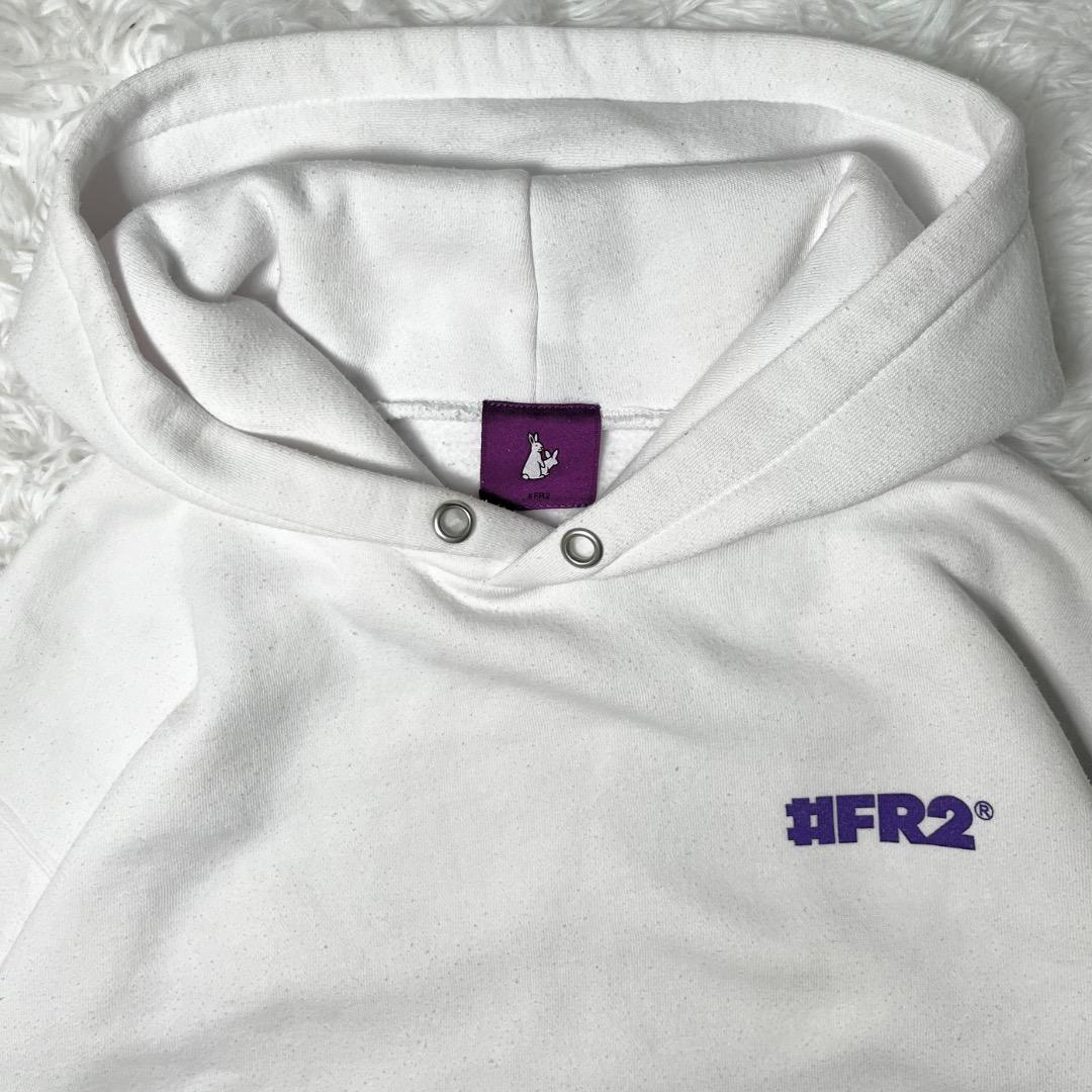 希少 エフアールツー #FR2 パーカー フーディ うさぎ M ホワイト 白
