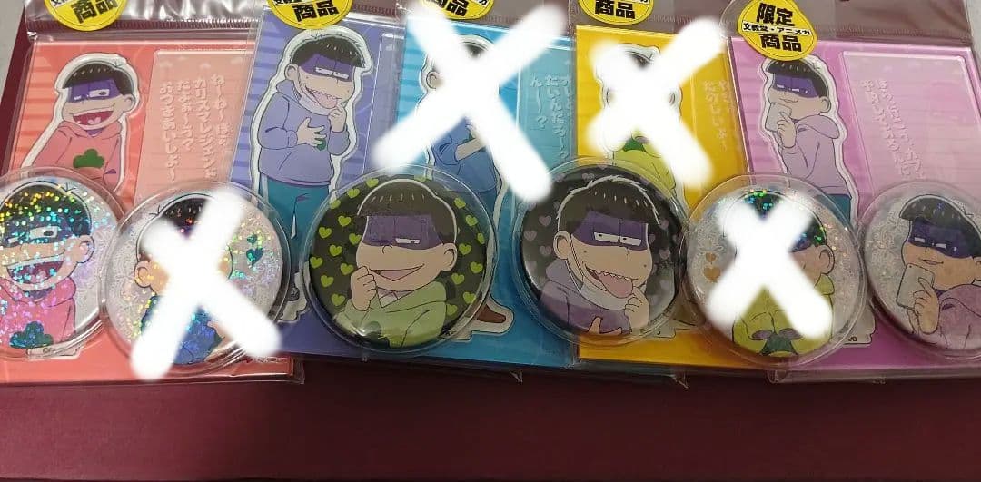 おそ松さん　ゲス松　アクリルスタンド5種と缶バッジ6種セット
