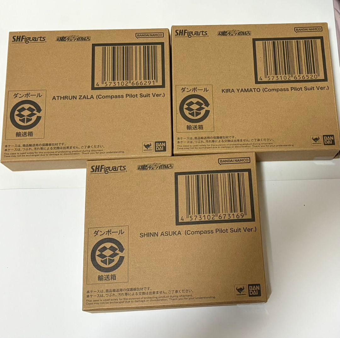 ガンダムSEED S.H.フィギュアーツ キラ アスラン シン 3点セット