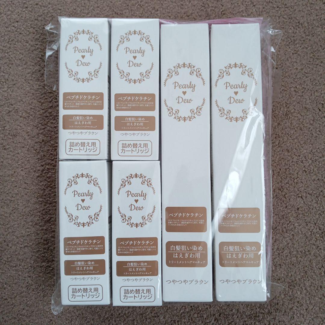 Pearly Dew　白髪狙い染め　トリートメントヘアマニキュア　生え際美人 パーリーデュー 簡単便利に染まる艶髪美人 サロン仕上がりを目指した