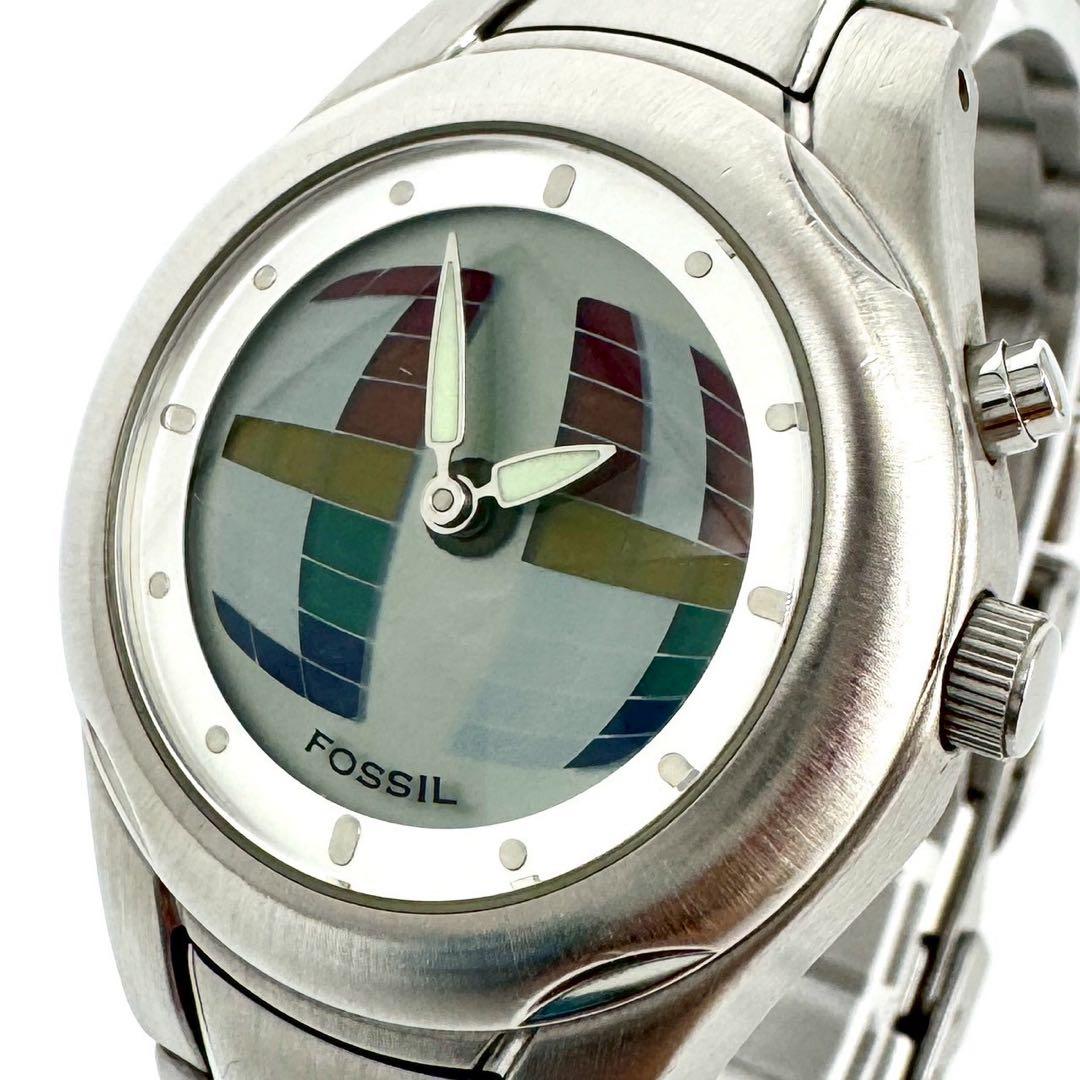【希少/極美品/新品電池】FOSSIL BIGTIC JR-8091 ボーイズ